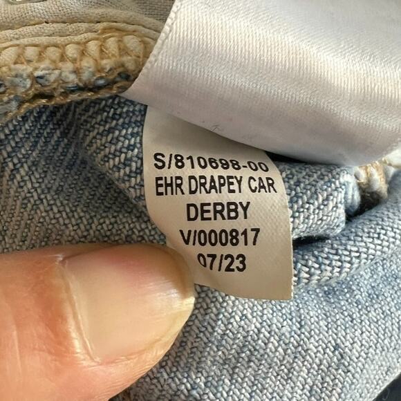 Old Navy Jeans Women's Size 10 Extra High Rise Wide Leg Cargo Drapey Derby - Picture 5 of 8